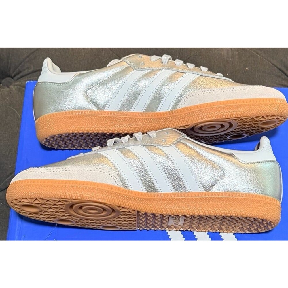ADIDAS SAMBA OG "SILVER METALLIC" 6.5Y/7.5W